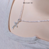 Dây Chuyền Bạc Nữ S990 Hình Thánh Giá Có Tượng Chúa Giêsu D2411130073