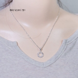 Dây Chuyền Bạc Nữ S990 Vòng Nguyệt Quế Xinh Xắn D2411130003