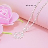 Dây Chuyền Bạc Nữ S990 Vòng Nguyệt Quế Xinh Xắn D2411130003