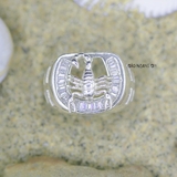 Nhẫn Bạc Nam Trơn Ít Đá N2408200026