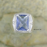 Nhẫn Bạc Nam Phong Thủy Đá Xanh Dương N2408200004