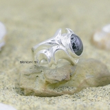 Nhẫn Bạc Nam Phong Thủy Đá Đen N2407090005