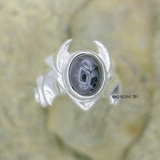 Nhẫn Bạc Nam Phong Thủy Đá Đen N2407090005