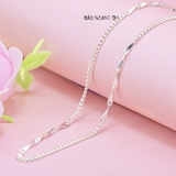 Dây Chuyền Bạc Nữ Kiểu Dây Đơn Mix Sợi Đặc Nhỏ Xinh Xắn