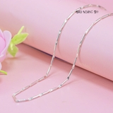 Dây Chuyền Bạc Nữ Sợi Đặc Nhỏ Dài Tròn Trơn D2411150073