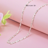 Dây Chuyền Bạc Cho Bé Kiểu Sợi Đặc Hình Thoi Bền Đẹp D2411160009