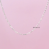 Dây Chuyền Bạc Nữ Kiểu Sợi Đặc Hình Thoi Bền Đẹp D2411160010