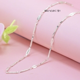 Dây Chuyền Bạc Nữ Kiểu Sợi Đặc Phay Kiểu Lò Xo Tinh Tế D2411160011