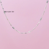 Dây Chuyền Bạc Nữ Kiểu Sợi Đặc Phay Kiểu Lò Xo Tinh Tế D2411160011