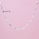 Dây Chuyền Bạc Nữ S990 Sợi Nhỏ Đặc Kiểu Phay Qủa Trám D2411160015