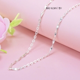 Dây Chuyền Bạc Nữ S990 Mắt Xích Chữ O Mix Sợi Nhỏ Đặc Chắc Chắn Bền Đẹp D2411160012