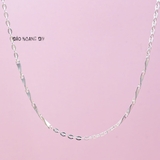 Dây Chuyền Bạc Nữ S990 Mắt Xích Chữ O Mix Sợi Nhỏ Đặc Chắc Chắn Bền Đẹp D2411160012