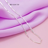 Dây Chuyền Bạc Nữ Sợi Đặc Nhỏ Dài Tròn Trơn D2411150073