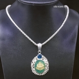 Mặt Dây Chuyền Bạc Nam Hình Rồng Có Tượng Phật Di Lặc