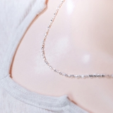 Dây Chuyền Bạc Nữ Kiểu Sợi Đặc Hình Thoi Bền Đẹp D2411160010