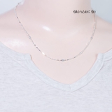 Dây Chuyền Bạc Nữ Kiểu Sợi Đặc Phay Kiểu Lò Xo Tinh Tế D2411160011