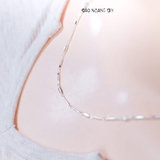 Dây Chuyền Bạc Nữ Kiểu Sợi Đặc Phay Kiểu Lò Xo Tinh Tế D2411160011