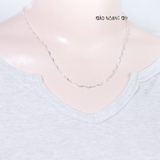 Dây Chuyền Bạc Nữ S990 Sợi Nhỏ Đặc Kiểu Phay Qủa Trám D2411160015