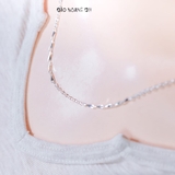 Dây Chuyền Bạc Nữ S990 Mắt Xích Chữ O Mix Sợi Nhỏ Đặc Chắc Chắn Bền Đẹp D2411160012