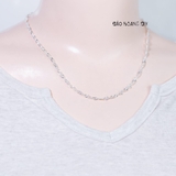 Dây Chuyền Bạc Nữ S990 Dạng Dây Đơn Xoắn Tinh Tế D2411150001