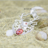 Mặt Dây Chuyền Bạc Nam Mặt Hươu Sao