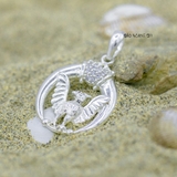 Mặt Dây Chuyền Bạc Nam Mặt Bầu Dục Hình Đại Bàng M2409290005