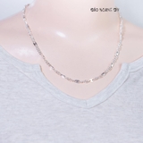 Dây Chuyền Bạc Ta Nữ Kiểu Mix 2 Loại Mắt Độc Đáo D2411150041