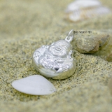 Mặt Dây Chuyền Bạc Cho Bé S990 Tượng Phật Di Lặc Có Thể Đeo 2 Mặt M2409280068