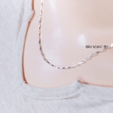 Dây Chuyền Bạc Nữ S925 Sợi Đặc Style 7 D2411150051