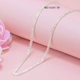 Dây Chuyền Bạc Nữ Kiểu Sợi Vuông Mảnh Mai Duyên Dáng D2411140062