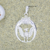 Mặt Dây Chuyền Bạc Nam Mặt Bầu Dục Hình Đại Bàng M2409290005