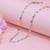 Dây Chuyền Bạc Nữ S925 Kiểu Mắt Tròn Mảnh Xinh D2411150043