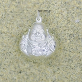 Mặt Dây Chuyền Bạc Cho Bé S990 Tượng Phật Di Lặc Có Thể Đeo 2 Mặt M2409280068