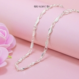 Dây Chuyền Bạc Ta Nữ Kiểu Sợi Đặc Dẹt Dày Dặn Cứng Cáp Bền Mãi Với Thời Gian D2411150036