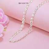 Dây Chuyền Bạc Ta Nữ Kiểu Mắt Xích Xoắn Tinh Tế D2411150038