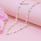Dây Chuyền Bạc Ta Nữ Kiểu Sợi Xoắn Cứng Cáp Bền Đẹp D2411150037