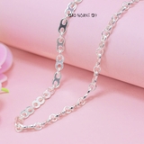 Dây Chuyền Bạc Ta Nữ Mắt Xích Vô Cực Dày Dặn Cứng Cáp