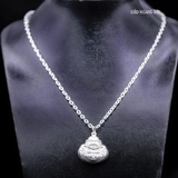 Mặt Dây Chuyền Bạc Cho Bé S990 Tượng Phật Di Lặc Có Thể Đeo 2 Mặt M2409280068