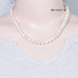 Vòng Cổ Ngọc Trai Nữ Size 9 Ly D2411120058