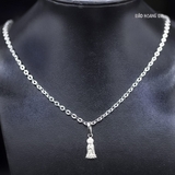 Mặt Dây Chuyền Bạc Nữ Tượng Phật Quan Thế Âm Bồ Tát Size Nhỏ M2409240059