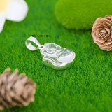 Mặt Dây Chuyền Bạc Nữ Phong Thủy Hồ Ly Đá Trắng M2409250029