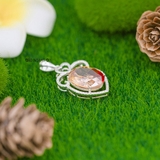 Mặt Dây Chuyền Bạc Nữ Phong Thủy S925 Đá Ghép Nhiều Màu