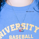 Dây Chuyền Bạc S925 Cho Bé Gái Mèo Hello Kitty Đỏ Ôm Trái Tim Dễ Thương D2411090014