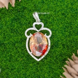 Mặt Dây Chuyền Bạc Nữ Phong Thủy S925 Đá Ghép Nhiều Màu