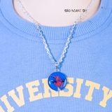 Dây Chuyền Bạc Cho Bé Trai Hình Người Nhện Spiderman Phiên Bản Điện Ảnh Khỏe Khoắn Tinh Nghịch D2411090010