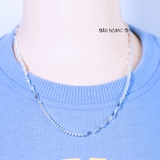 Dây Chuyền Bạc Cho Bé Sợi Nhỏ Đặc Chắc Chắn Bền Đẹp  D2411120023