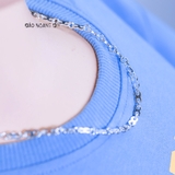 Dây Chuyền Bạc Cho Bé Mắt Xích Số 8 Dày Cứng Cáp D2411120049
