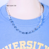 Dây Chuyền Bạc Cho Bé Mắt Xích Kiểu Hạt Cafe Sáng Tạo D2411120050