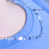 Dây Chuyền Bạc Cho Bé Mắt Xích Kiểu Hạt Cafe Sáng Tạo D2411120050