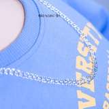 Dây Chuyền Bạc Cho Bé Kiểu Mắt Xích Thưa Bản To  D2411120048